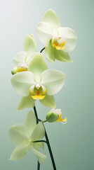 Digital soft and clear orchid plant abstract poster mobile phone background