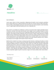 modern professional business company letterhead template
