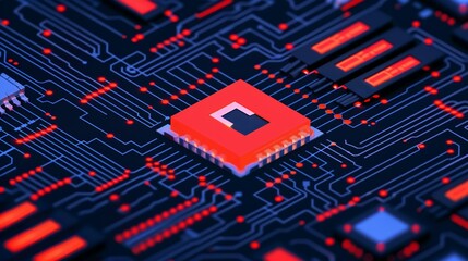 Dynamic VPN and firewall illustration with secure data tunnels, firewalls, and encrypted connections, representing robust cyber defense and secure online access. Illustration, Image, , Minimalism,