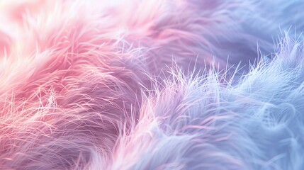 Obraz premium Soft fuzzy textures rendered in a gentle pastel color palette AI generated illustration