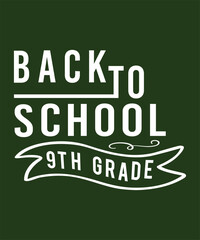 Vector Back To School T Shirt Design, Background Design