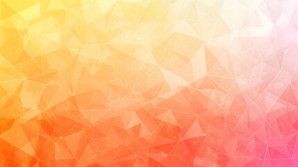 Fototapeta premium Abstract Geometric Background with Warm Gradient Colors in Yellow, Orange, and Pink