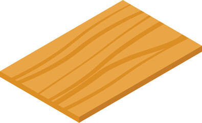 Wooden plank is lying flat showing the timber material used for carpentry and construction