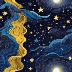 Starry Night별이 내리는밤 Generative AI