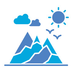 Naklejka premium Mountain Icon