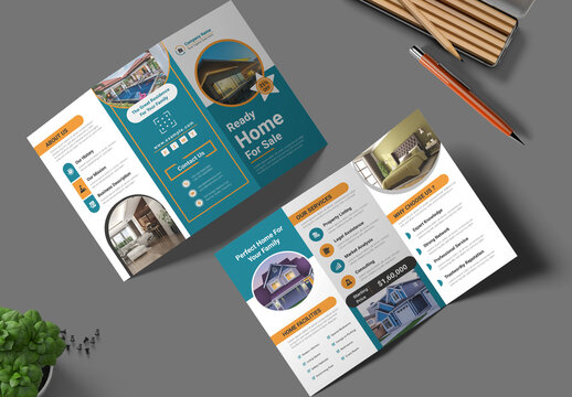 Real Estate Trifold Brochure Template