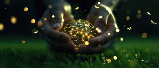 An advanced soccer training program uses enchanted insects to assist human players