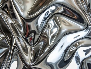 Reflective Liquid Metal Abstract BackgroundDynamic Metallic Patterns