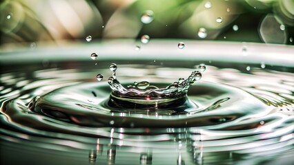 Close up of water drop background