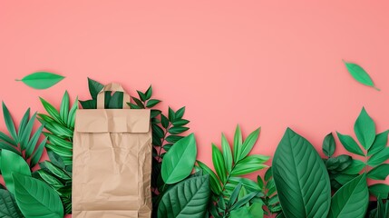 Plastic-free packaging illustration demonstrating environmental commitment and consumer safety. Illustration, Image, , Minimalism,