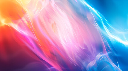 Obraz premium Abstract radial zoom blur surface of blue, yellow and pink tones. Juicy colorful background with radial, radiating, converging lines