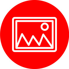 image Vector Line White Circle Red