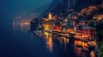 Fototapeta premium Magnificent Nighttime View of the City