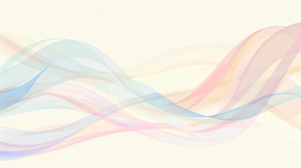 A gentle wave of pastel colors flows in a calming rhythm, ideal for kids' presentations or educational content.