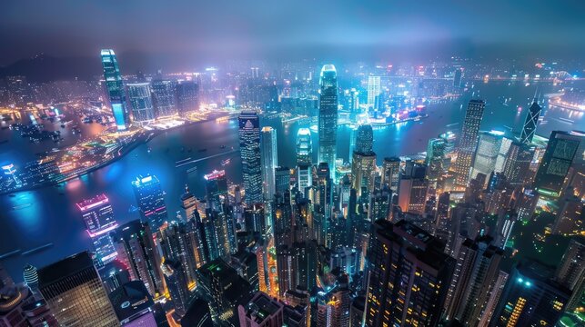 Magnificent Nighttime View of the City