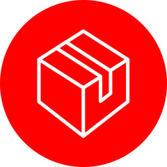 Packaging solutions Vector Line White Circle Red