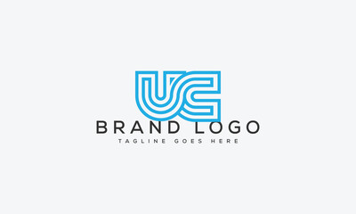 letter UC logo design vector template design for brand.