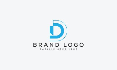 letter D logo design vector template design for brand.