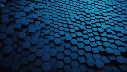 a blue hexagonal background with a lot of hexagons.