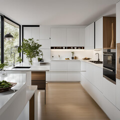 modern kitchen interior