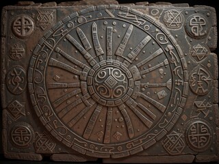 Obraz premium ancient stone carving