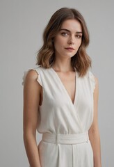 Young Woman Beautiful Images portrait elegant dressing pretty looks and body posture