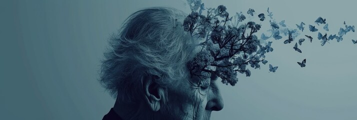 The concept of psychology, mental health, Alzheimer's disease, dementia, autism, brain problems, International Day for the Dissemination of Information about Alzheimer's Disease