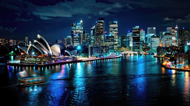 Nighttime Splendor of a Majestic City