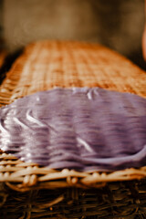 Rice paper in the making