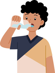 people drinking mineral water