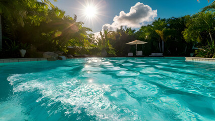 Obraz premium Summer Days by the Pool A Sparkling Escape