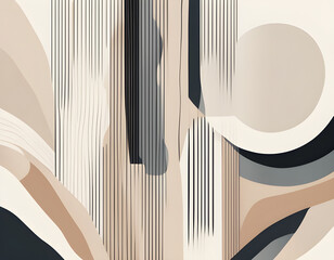 Minimal abstract Scandi style Creativity art design background