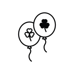 Balloons vector icon