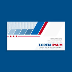 Abstract Geometric Banner Background Design