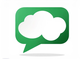 Green Speech Bubble - PNG