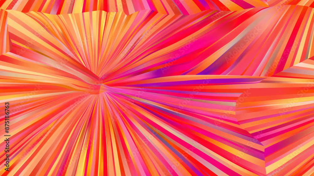 Aufkleber Vibrant abstract background featuring explosive stripe patterns