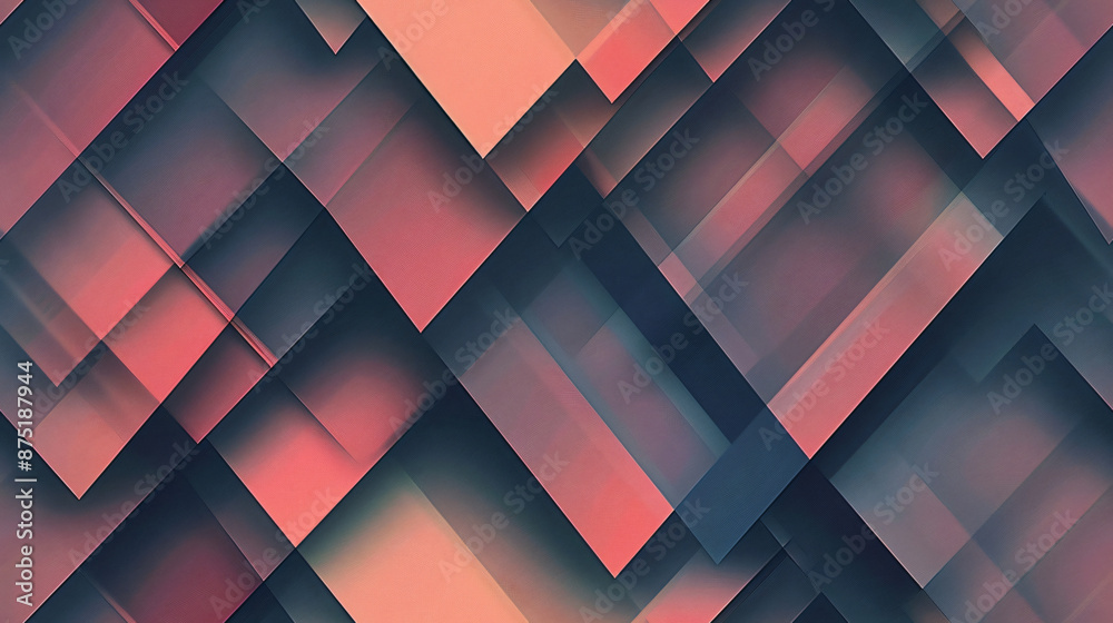 Aufkleber Abstract geometric background with pink and blue tones creating a repetitive pattern