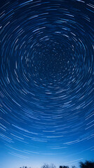 Digital star trail nebula abstract graphic poster background