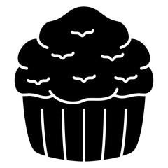 cupcake icon illustration