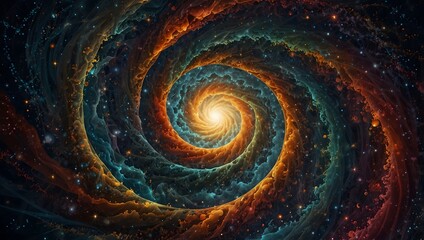 A poem capturing the beauty and complexity of a quantum swirl, where particles dance in unpredictable patterns ai_generated