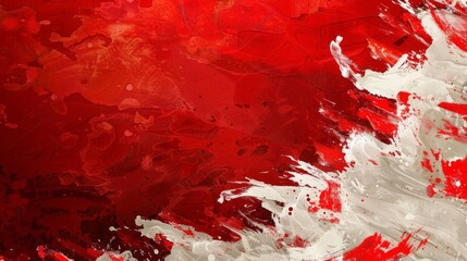 Indonesia Independence Day celebrating. Abstract background in colors of Indonesian flag (Sang Saka Merah-Putih, Bendera Merah-Putih). Horizontal banner, free space for text, copy space