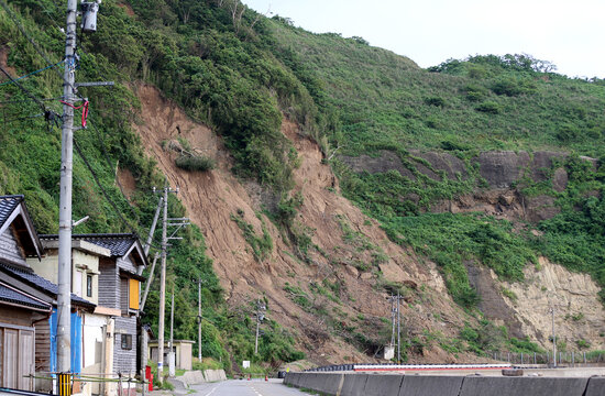 土砂崩れ・崖崩れの現場