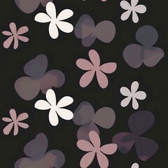 Simple Modern Flower Pattern for Home Decor