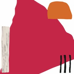 Abstract geometric collage background 