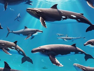 Obraz premium dolphin in the sea