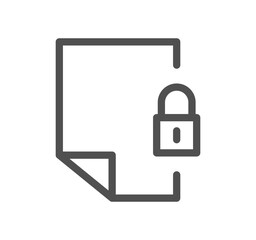 Locks icon outline and linear vector.	
