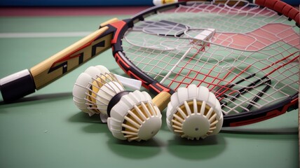 tennis racket and ball