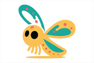 Dragonfly Cartoon Vector Illustration