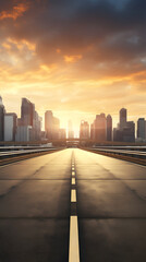 Fototapeta premium Digital speed concept street asphalt landscape abstract poster mobile background