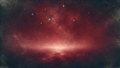 Obraz premium faint starlight texture against a red background